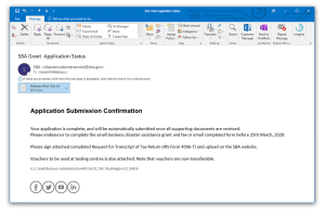 Fraudulent Email Window